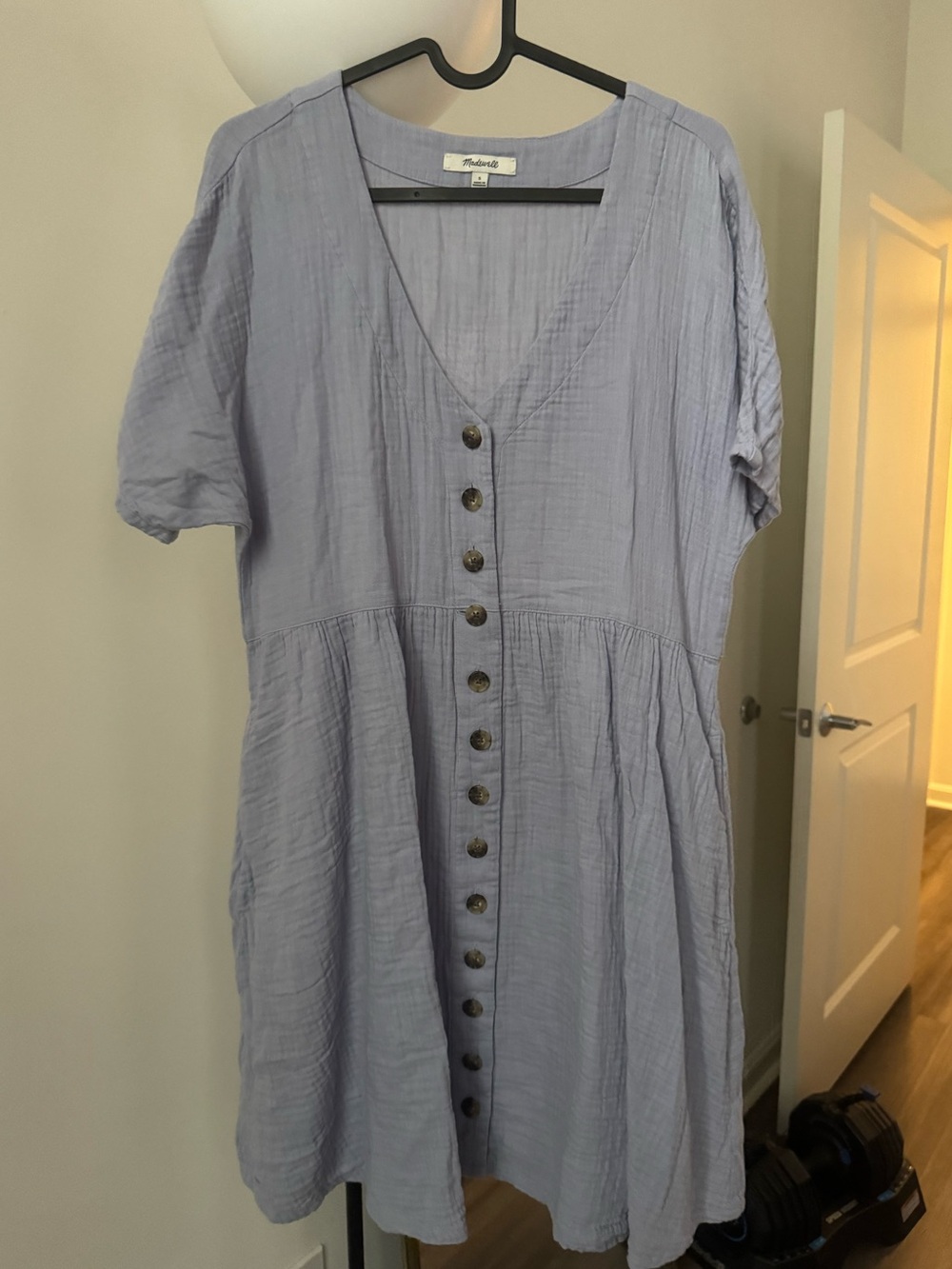 Madewel Button-Front Mini Dress